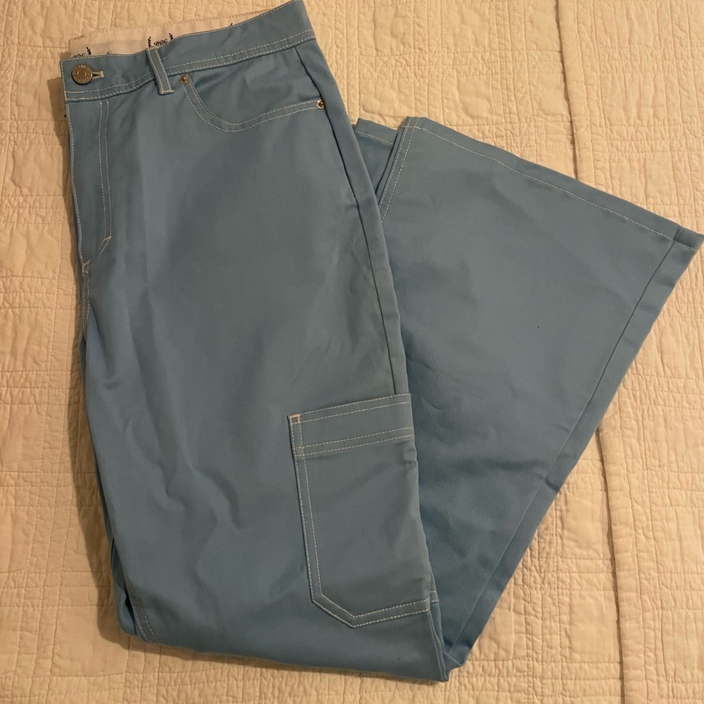 BDG Electric Blue Flared Cargo Pants